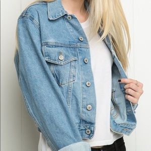 Brandy Melville Light Wash Denim Jacket!